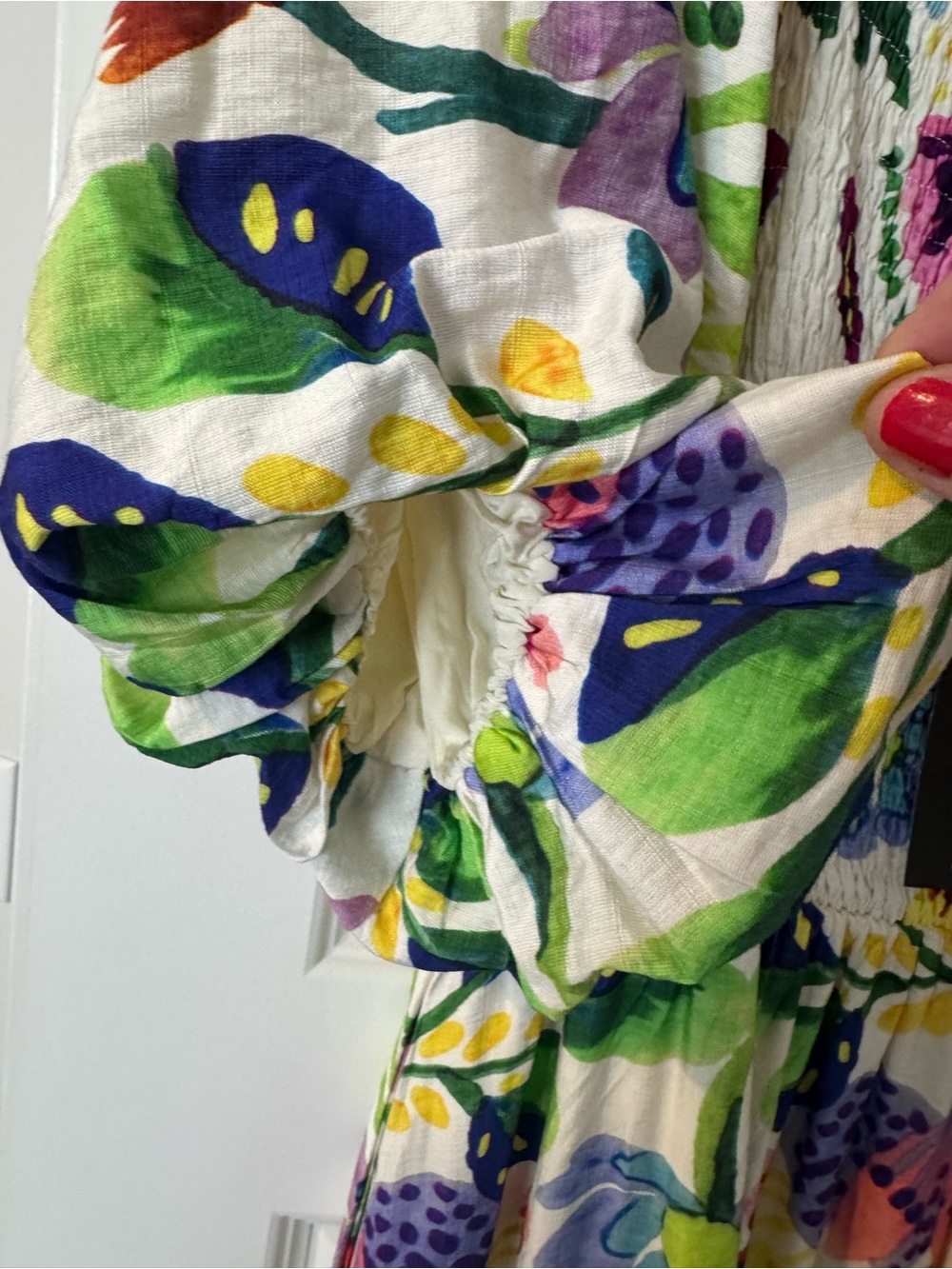 Floral Square-Neck Maxi Dress in Multicolor - Picture 5 of 10